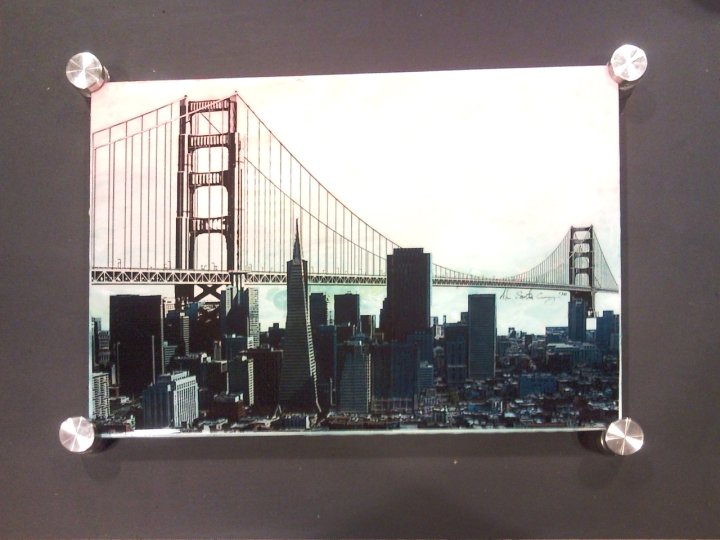 Untitled (San Francisco) 10 x 14 Mixed Media on Glass $350